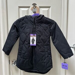 NWT Mondetta Youth Black Quilted Jacket Size XS